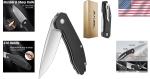 Tactical Folding Knife with 3.35 Inch Blade Lightweight for Outdoor Adventures