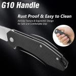 Tactical Folding Knife with 3.35 Inch Blade Lightweight for Outdoor Adventures