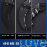 TOPOINT 7.5" Clip Point Karambit Knife - Durable and Sharp for Outdoor Survival