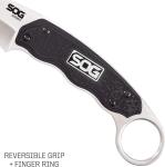 Black Gambit Fixed Blade Karambit Knife – 2.6 Inch Full Tang Self-Defense Tool