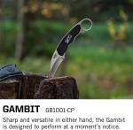 Black Gambit Fixed Blade Karambit Knife – 2.6 Inch Full Tang Self-Defense Tool