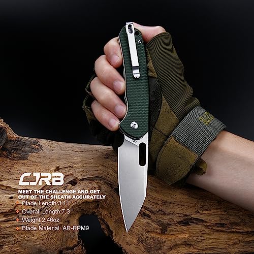 Dark Green Micarta Wharncliffe Folding Pocket Knife EDC