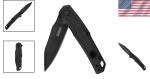 Folding Tactical Pocket Knife 2.75 Inch Black Blade Lightweight Everyday Carry