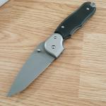 Linton Cutlery Large Tactical Folding Knife 4.5" Stainless Blade Micarta Handle
