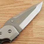 Linton Cutlery Large Tactical Folding Knife 4.5" Stainless Blade Micarta Handle