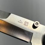 Vtg Al Mar Talon Knife Seki Japan Folding Lockback Spear Point Belt Sheath MINT