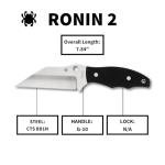 Spyderco Ronin 2 Fixed Blade Knife - PlainEdge