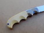 Vintage Al Mar 1006 Buzzard Knife with Nice Yellow Micarta