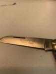 Vintage Winchester Trademark Blue Checkered Swayback Wharncliffe Knife NICE