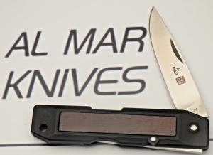 Vintage AL MAR SEKI JAPAN TALISMAN Lockback Knife Zytel/Wood Handles ATS-34