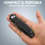 Tactical Folding Knife 4.5 Inch G10 Handle Strong D2 Steel Blade for Survival