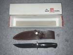 Vintage Al Mar Seki Japan 4102 APU Micarta Fixed Blade Knife W/ Sheath New Box