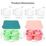 Silicone Ice Cube Tray for Tumblers - 2 Pack