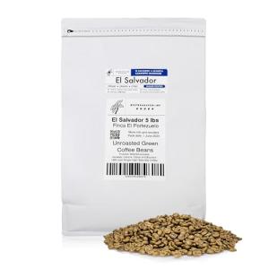 El Salvador Unroasted Green Coffee Beans, 5 lbs