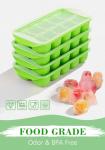 Silicone Ice Cube Tray Set with Lid, 4 Pack