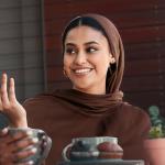 Geyoga Instant Coffee Chiffon Hijab with Magnets