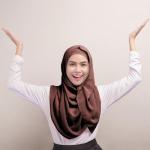 Geyoga Instant Coffee Chiffon Hijab with Magnets