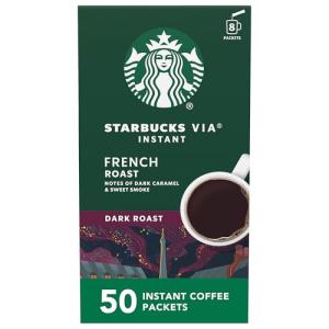 Starbucks VIA Instant Dark Roast Coffee Packets