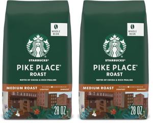 Starbucks Pike Place Whole Bean Medium Roast Coffee