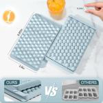 Mini Ice Cube Trays for Coffee and Drinks (2-Pack)