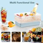 Mini Ice Cube Trays for Coffee and Drinks (2-Pack)
