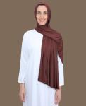Coffee Color Instant Jersey Cotton Hijab Scarf