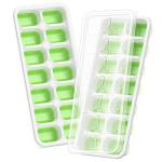 Stackable Ice Cube Trays with Lids - 2 Packs