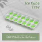 Stackable Ice Cube Trays with Lids - 2 Packs