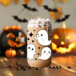 Spooky Halloween Tumbler Cup with Straw - 16 oz