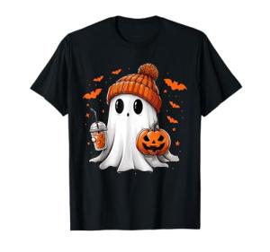 Ghosts Love Iced Coffee Halloween T-Shirt