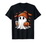 Ghosts Love Iced Coffee Halloween T-Shirt
