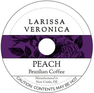 Peach Brazilian Coffee Single Serve K-Cup Pods