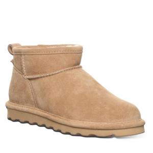 Women's Bearpaw Suede Wool-Lined Shorty Boots