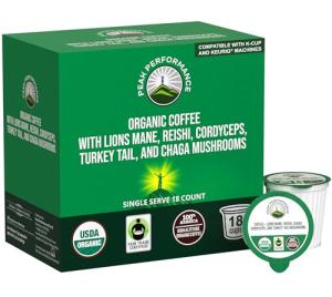 Organic Mushroom Coffee Pods with Superfood Mushrooms