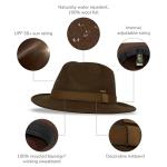 Crestone Wool Felt Fedora Hat - Cold Brew