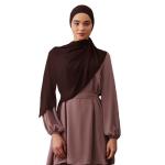Modest Instant Chiffon Hijab in Coffee Brown