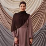 Modest Instant Chiffon Hijab in Coffee Brown