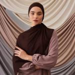 Modest Instant Chiffon Hijab in Coffee Brown