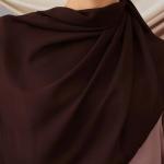 Modest Instant Chiffon Hijab in Coffee Brown