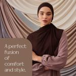 Modest Instant Chiffon Hijab in Coffee Brown