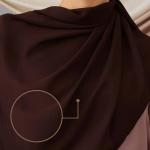 Modest Instant Chiffon Hijab in Coffee Brown