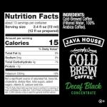 Decaf Colombian Cold Brew Coffee Liquid Concentrate
