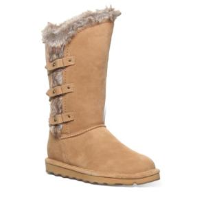 BEARPAW Women's Emery Iced Coffee Suede Boot
