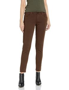 Democracy Women's Ankle Length Coffee Twill Pants