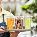 100 Pack Clear Plastic Cups with Lids and Straws