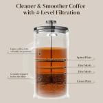 Veken 34oz French Press Coffee Maker - No Plastic