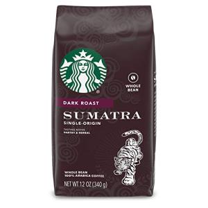 Starbucks Sumatra Dark Roast Whole Bean Coffee 12 oz