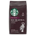 Starbucks Sumatra Dark Roast Whole Bean Coffee 12 oz