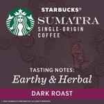 Starbucks Sumatra Dark Roast Whole Bean Coffee 12 oz