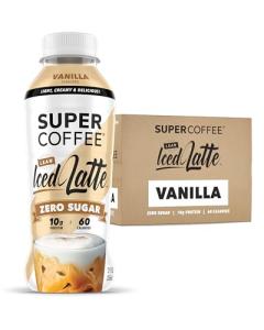 Super Coffee Vanilla Latte Iced Drink, 12 Pack